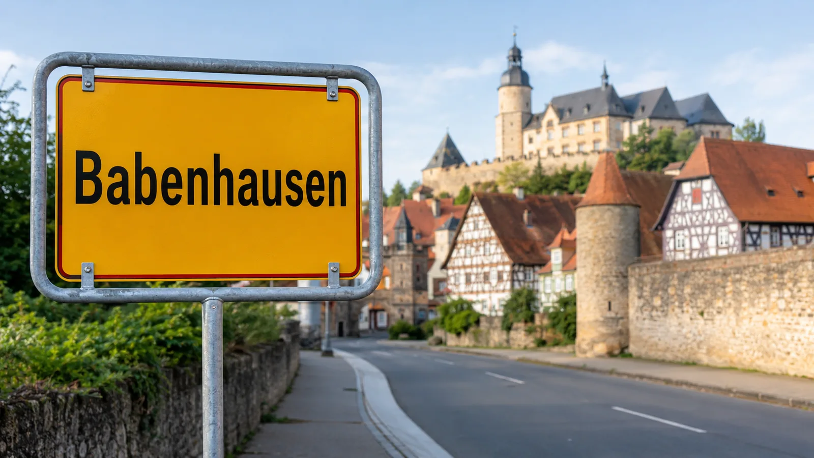 Ortseingangsschild Babenhausen