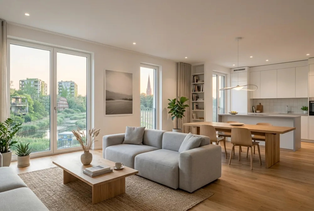 Helles modernes Wohnzimmer – Vermietung in Bergen-Enkheim