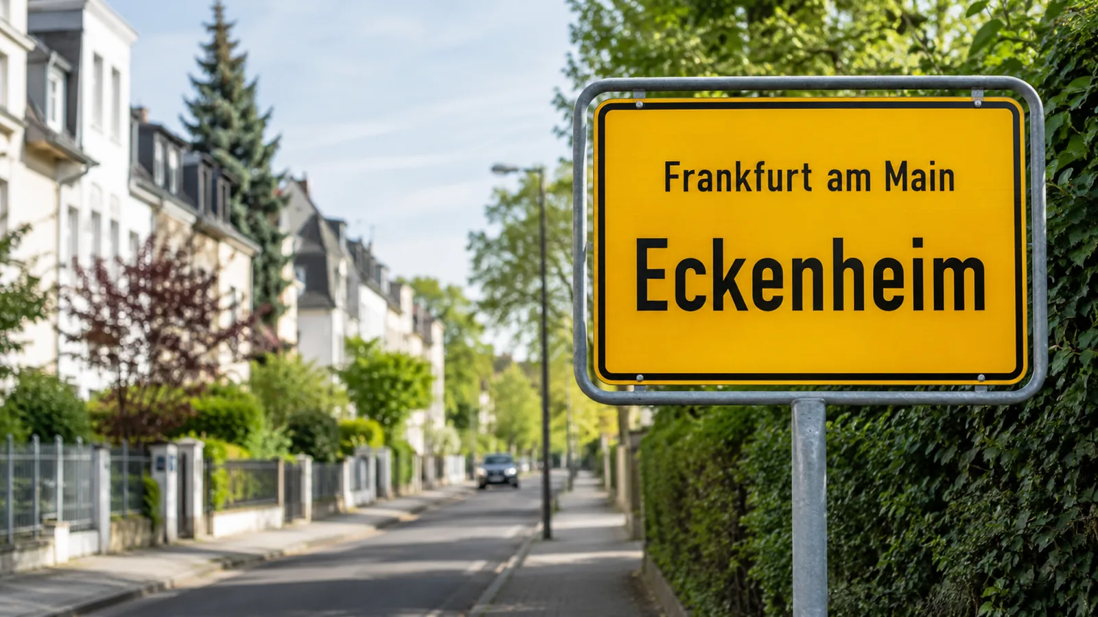 Ortseingangsschild Frankfurt am Main – Eckenheim