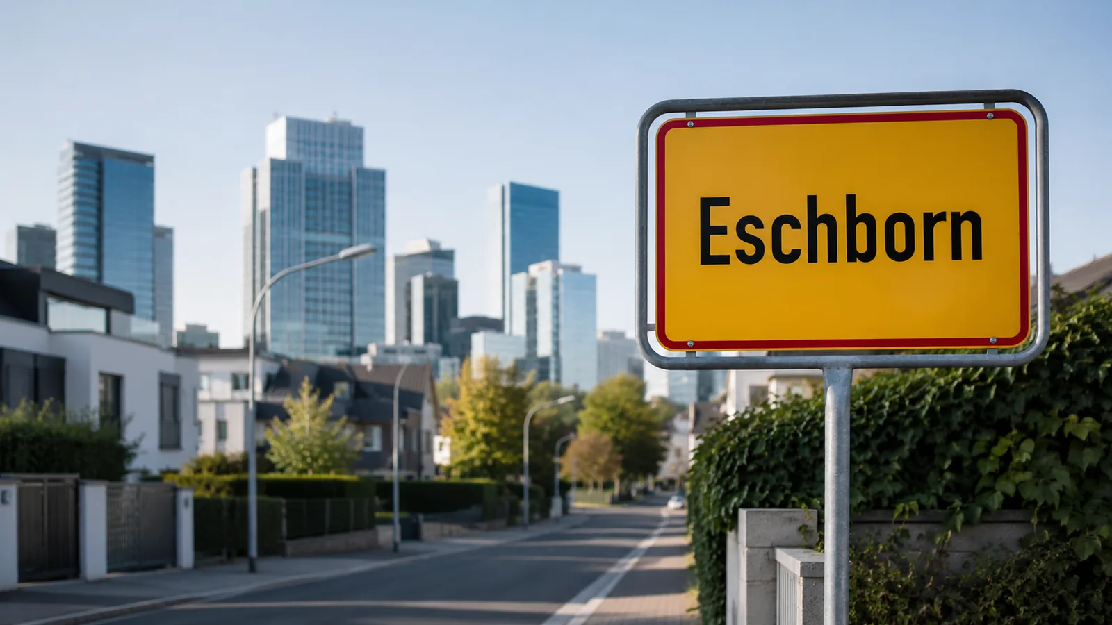 Ortseingangsschild Eschborn