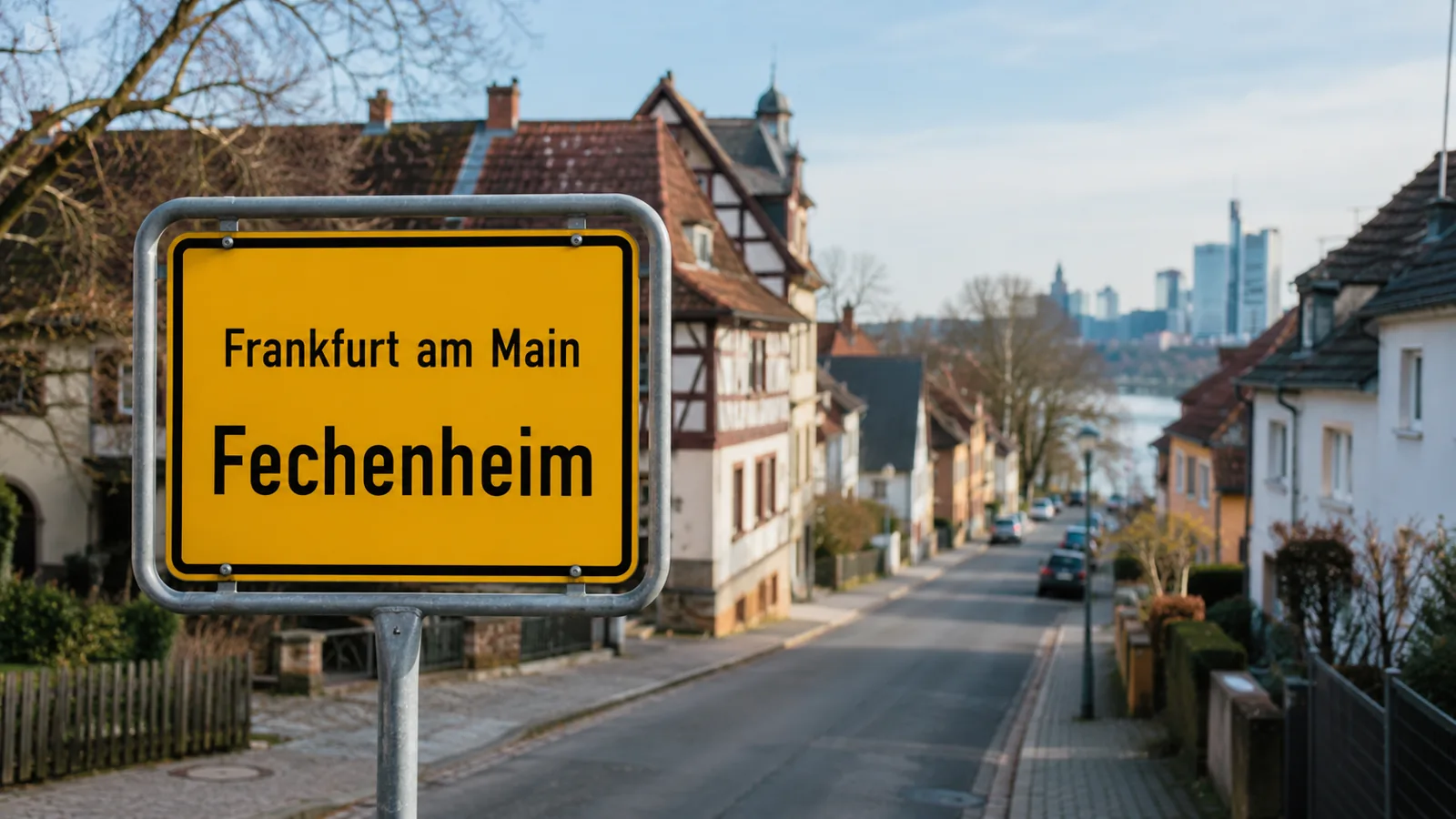 Ortseingangsschild Frankfurt am Main – Fechenheim