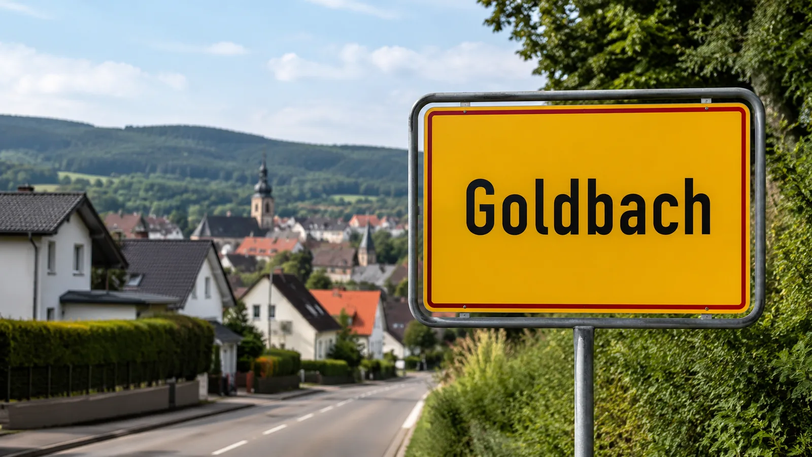 Ortseingangsschild Goldbach