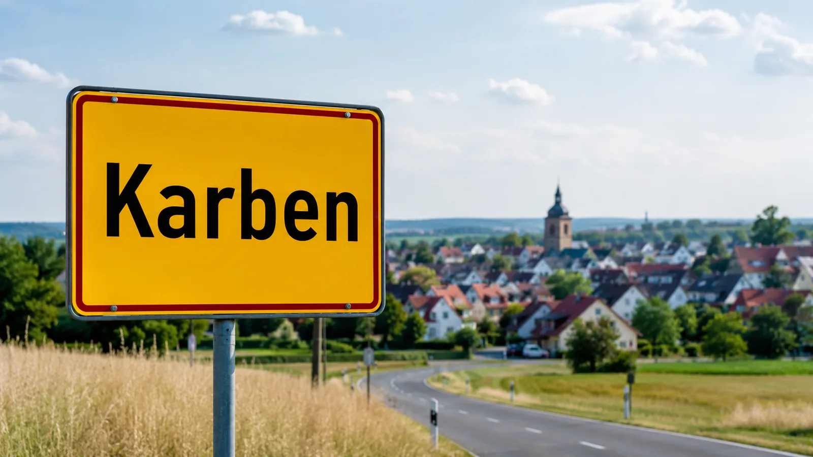Ortseingangsschild Karben
