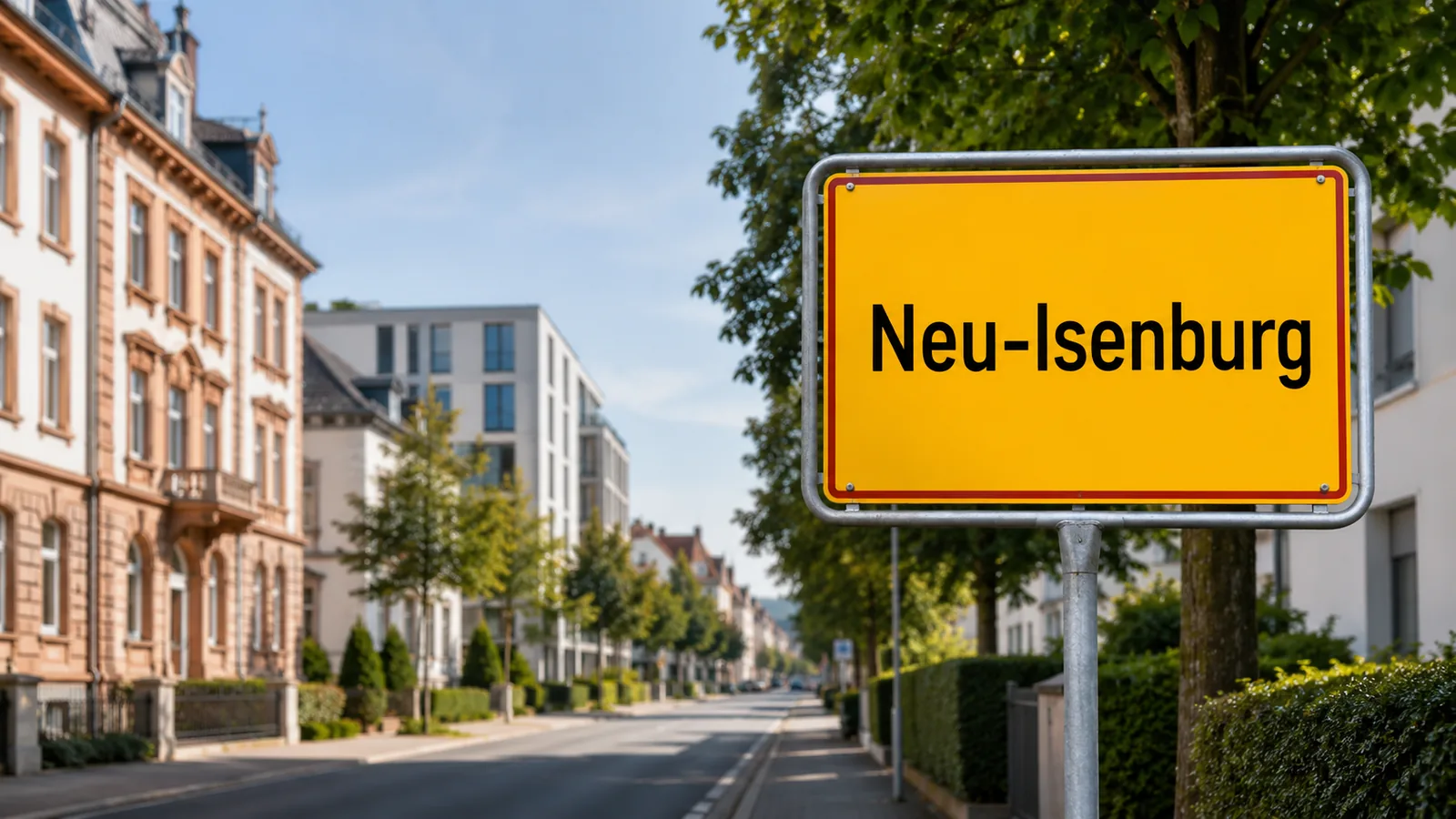 Ortseingangsschild Neu-Isenburg