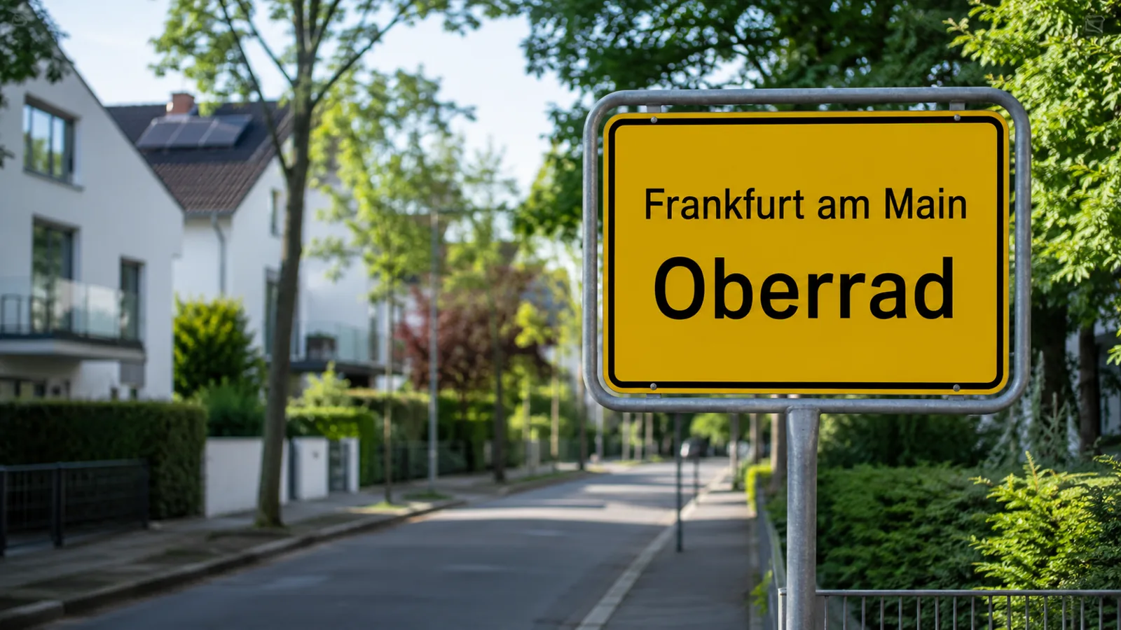 Ortseingangsschild Frankfurt am Main – Oberrad
