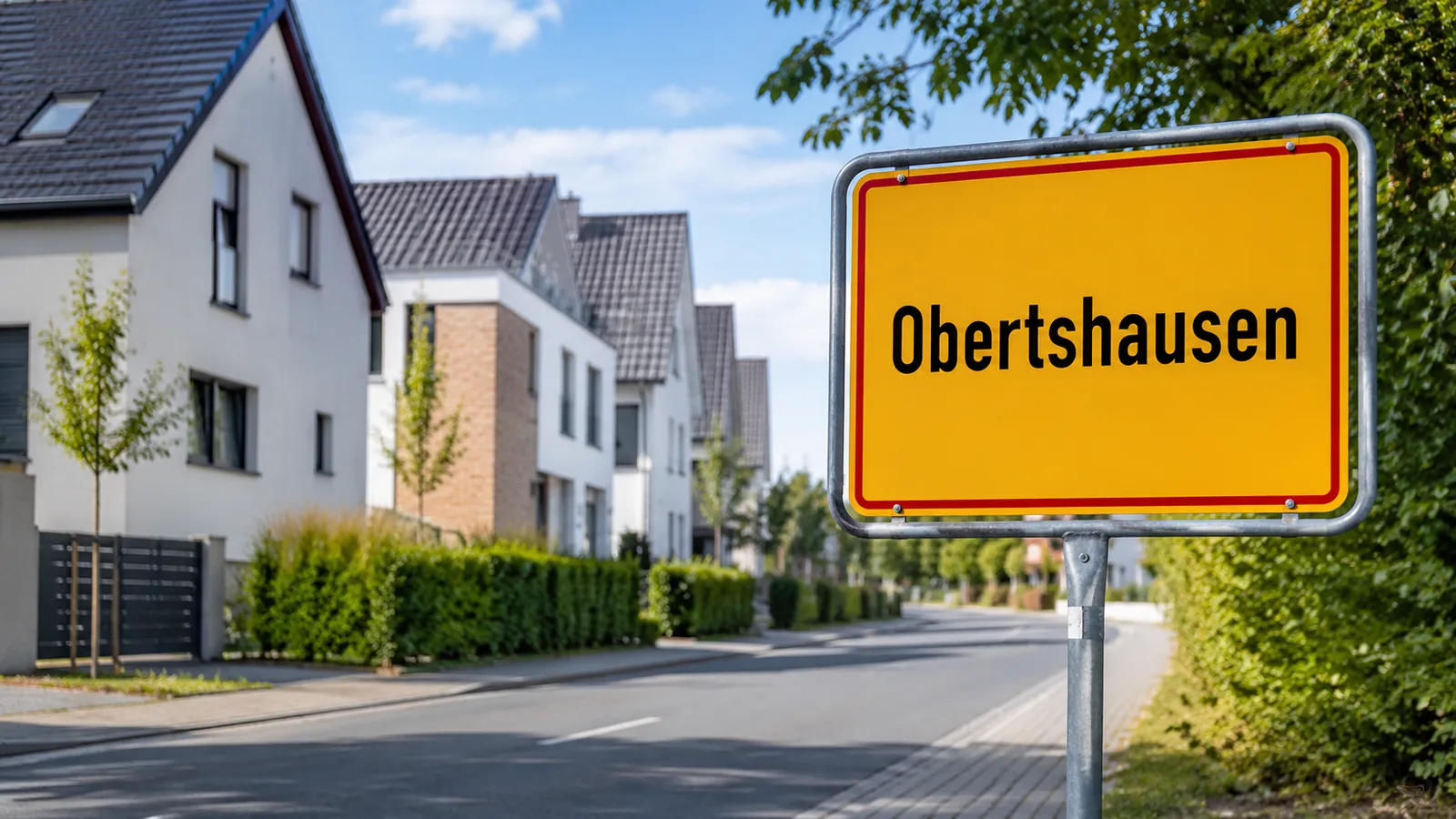Ortseingangsschild Obertshausen
