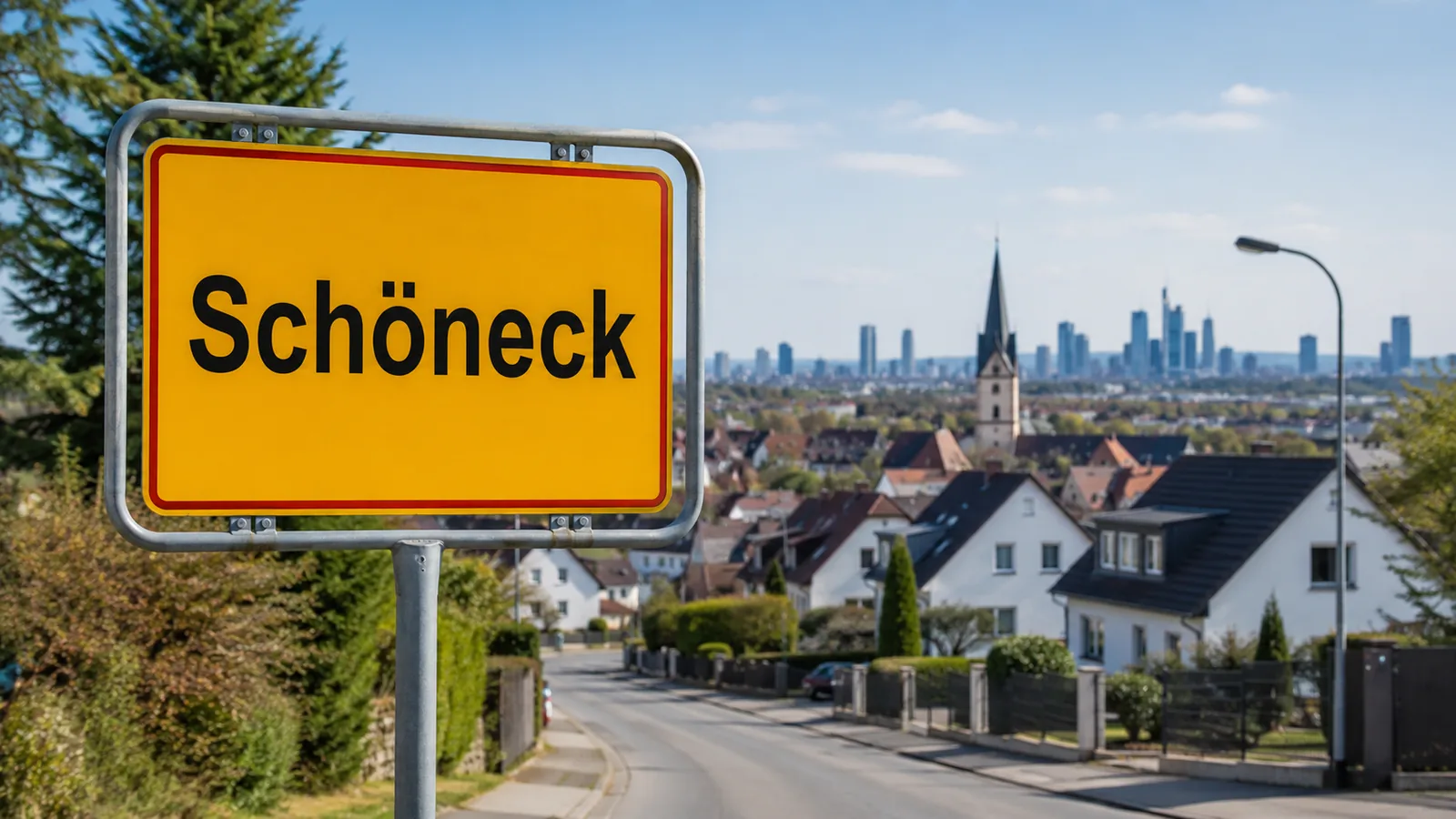 Ortseingangsschild Schöneck