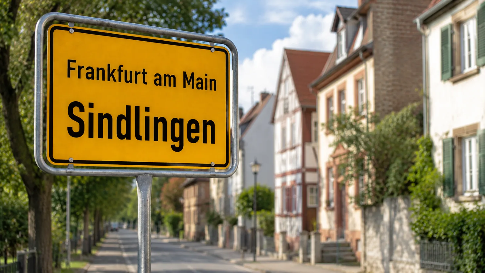 Ortseingangsschild Frankfurt am Main – Sindlingen