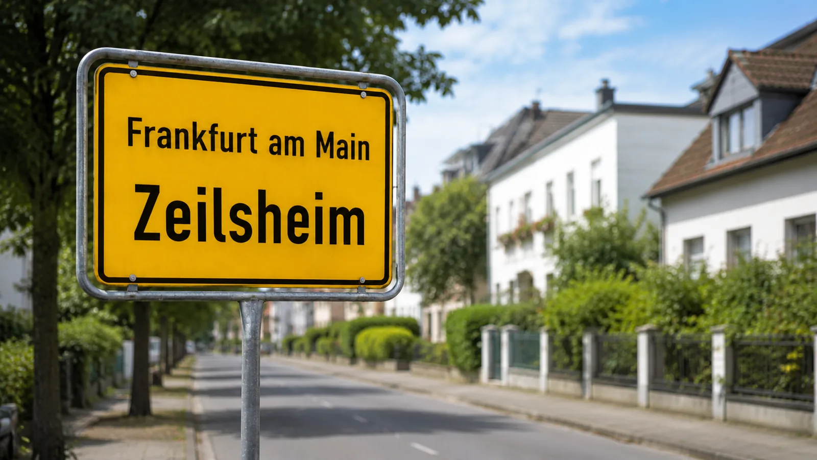 Ortseingangsschild Frankfurt am Main – Zeilsheim