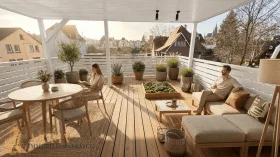 Dachterrasse, "visualisiert"