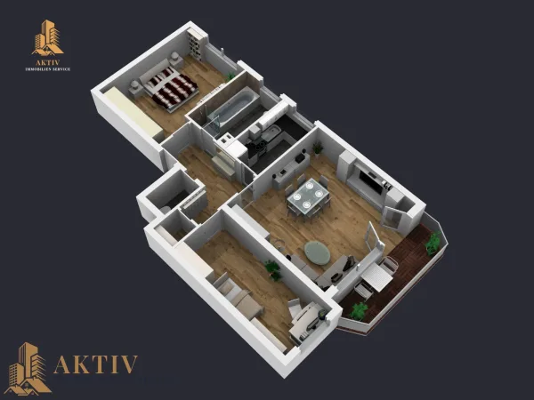 3D-Grundriss Ansicht 1