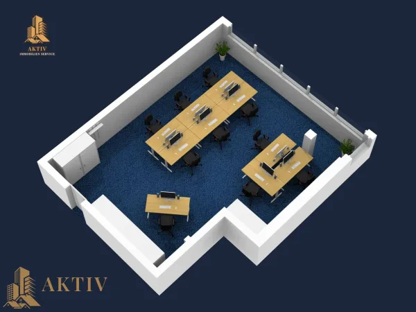 3D-Plan Büro 50 m²