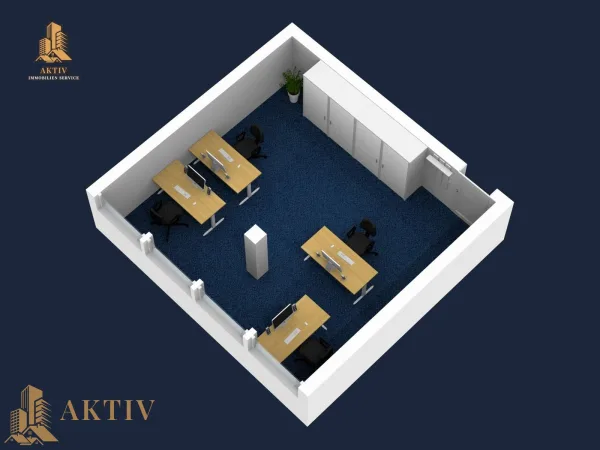 3D-Plan Büro 27 m²